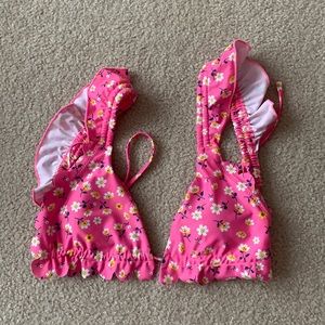 SHEIN floral bikini top, size M